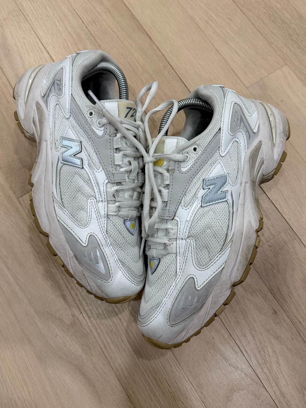 New Balance White Athletic Sneakers